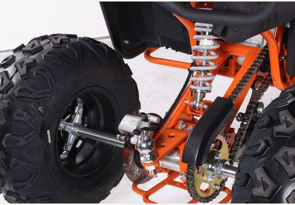 200cc gas ATV engine and chassis detail
