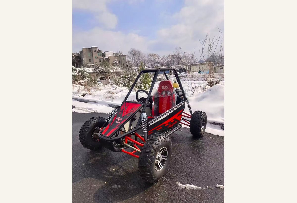 GK-400 gas go kart front angle for rental fleet buyers